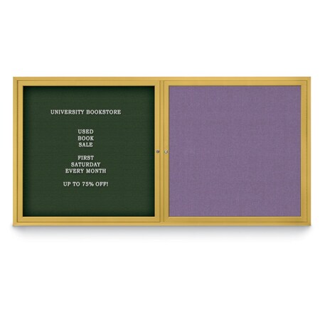 United Visual Products Corkboard, Ultramarine/White, 72"x36" UV407PLUS-WHITE-ULTMAR